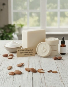Natural Gliserinli Opak Shea Butter Sabun Bazı